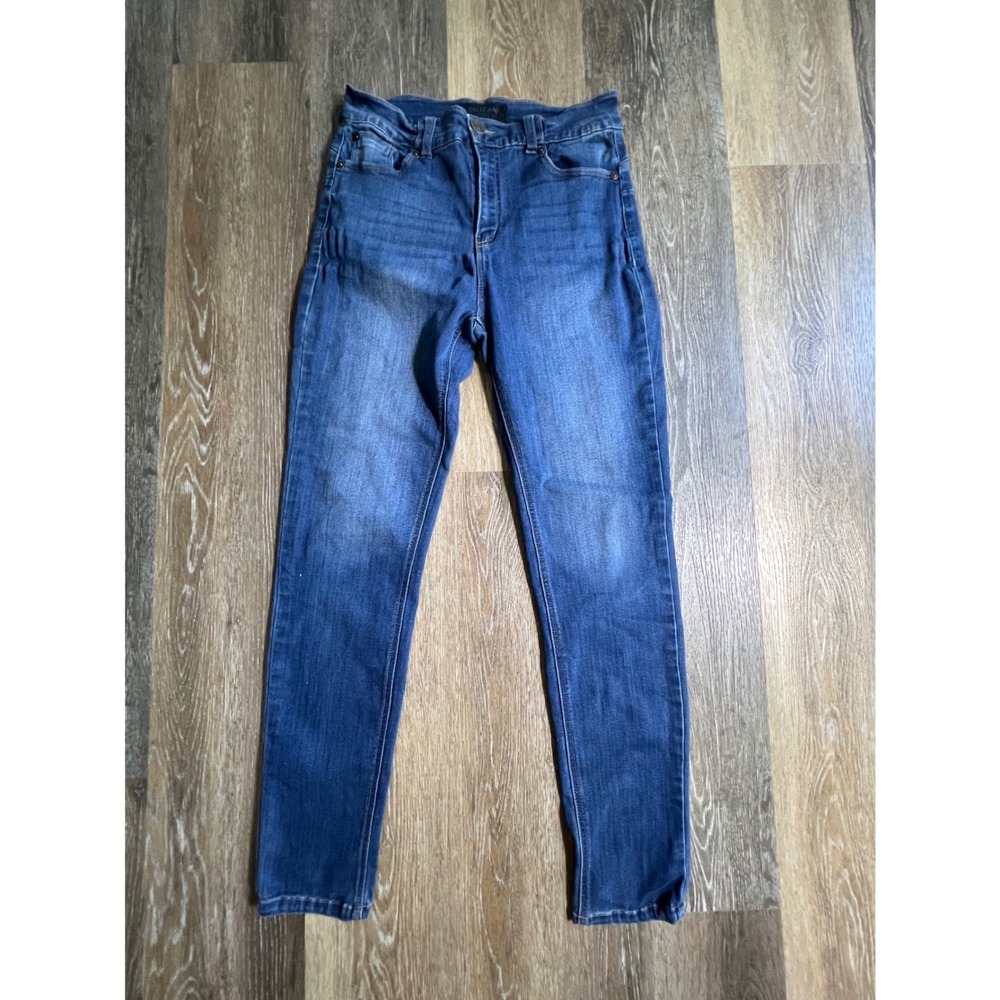 Enjean Skinny Jeans Womens 13 Blue High Rise Stretch Medium Wash Denim